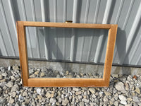 a** Wood Frame Encased Single Pane Window Art Projects 27-3/4” L x 20” H x 1” D interior hook #6