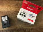 EMPTY/USED Genuine Canon PG-240XL Fine Black Ink Cartridge