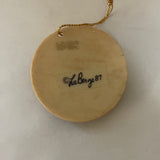 a** Vintage 1987 LaBerge Christmas Holiday Blessed Virgin Mary Baby Jesus Lamb Ornament