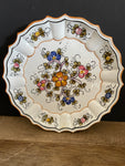 €¥ Beautiful Vintage 1986 Decorative 8” Salad Dessert Plate from Versazca Switzerland Hangable