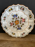 €¥ Beautiful Vintage 1986 Decorative 8” Salad Dessert Plate from Versazca Switzerland Hangable