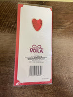 <€€ New Valentine Card VALENTINE YOU HAVE MY WHOLE HEART w/ Envelope in Plastic Seal 2022 Voila