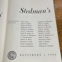 Vintage 1966 STEDMAN’S  Medical Dictionary Hardcover Tabbed 21st Edition