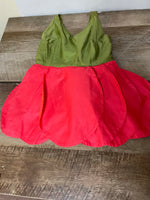 Vintage Girls 3T/4T Dance Play TINKERBELL Costume Desert Rose & Green Bloomers Halloween