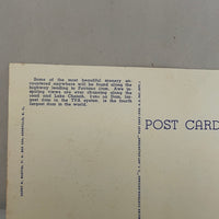 € Vintage Unused Postcard Scenic Highway 193 Lake Cheoah Fontana Dam N Carolina