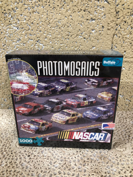 *New PUZZLE NASCAR Photomosaics 1026 Piece by Buffalo Games Rob Silvers Sealed