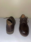 Mens STEVE MADDEN Brown Harpoon Leather Oxford Dress Shoes Sz 8M Lace Up Round Toe