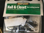 a* Hall and Closet Non Locking Interior Door Knob Antique Brass Defiant