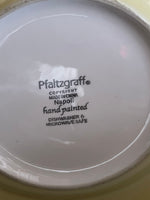<€€ Pfaltzgraff NAPOLI Hand Painted Stoneware Set of 4 9” Salad Dessert Sandwich Plates Round