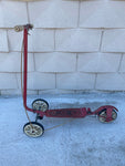 a* Vintage 1970s HONDA Kick N Go 3 Wheel Scooter Red Parts Missing