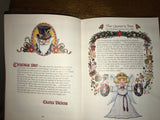 a** Vintage 1998 Mary Engelbreit BELIEVE Christmas Treasury Book Hardcover Book Gold Edged Pages