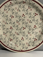 Vintage SABINA Fashion Collection Salad Dessert Plate Stoneware Japan 7.75” Red Black Branches