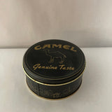 *Vintage Empty CAMEL Cigarette Round Black Tin 1994