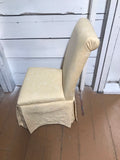 a* Childrens Parsons Chair Upholstered Chair Yellow