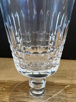 a** Set/2 Pair Clear Crystal Cut Glass Stemmed Wine Champagne Sorbet Dessert 6” H