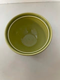 €¥ Vintage Green w/ White Daisies Sugar Bowl w/out Lid