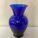 ~€ Royal Cobalt Blue Glass 9” Flower VASE Decor