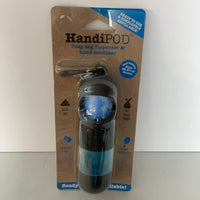 € New HandiPod Pet Poop Bag Dispenser w/ 60 Bags & 2 Sanitizers Blue