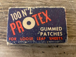 a** Vintage PROTEX Gummed Patches No. 2 100 Count EMPTY BOX