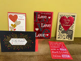 <€€ Mixed Lot of 15 New Valentine Cards Multiple Designs for Anyone Family American Greetings