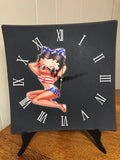 NEW Betty Boop 11” Square Canvas Wall Display Clock Variety of Designs