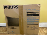 a* New Philips 20” LCD Monitor 200W6 WSXGA Wide Format 1680x1050 Speakers Dual Inputs