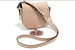 a** NEW Victoria's Secret Pink Studded Leather Handbag Crossbody Festival Bag Purse NWT