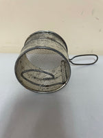 €¥ Vintage Kitchen Metal Tin Hand Held Manual 2 Cup Flour Sifter Shaker Made in USA