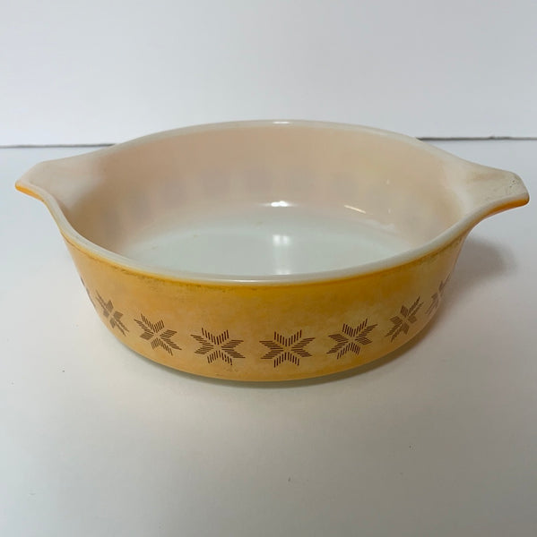 *Vintage Pyrex Town and Country #471 1 Pint Orange Round Casserole Dish No Lid