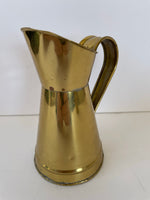 a** Vintage 5.75” Brass Pitcher Vase Decor