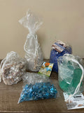 ~ Lot/5 Decor Fillers Accents Gems Rocks Sand Blue Green Crafts Candles Floral