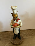 a** New Dog Figurine Collie Chef Resin