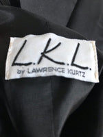 Womens Sz 6/8 Lawrence KURTZ Black Party Cocktail Dress Straps DAMAGED