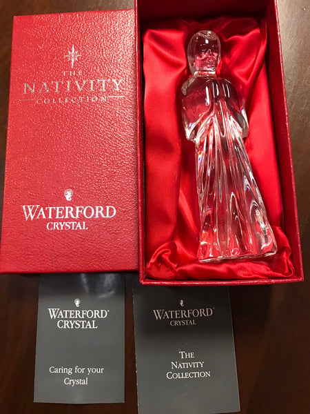 € Vintage WATERFORD Ireland Crystal Retired The Nativity Collection Saint Joseph Original Box