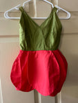 Vintage Girls 3T/4T Dance Play TINKERBELL Costume Desert Rose & Green Bloomers Halloween