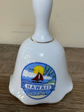 *Vintage 1990s HAWAII Porcelain Souvenir Bell 4.5” Tall Sailboat