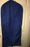 Vintage DELTA Airlines Garment Bag Hanging Suit Folding Blue Travel Luggage