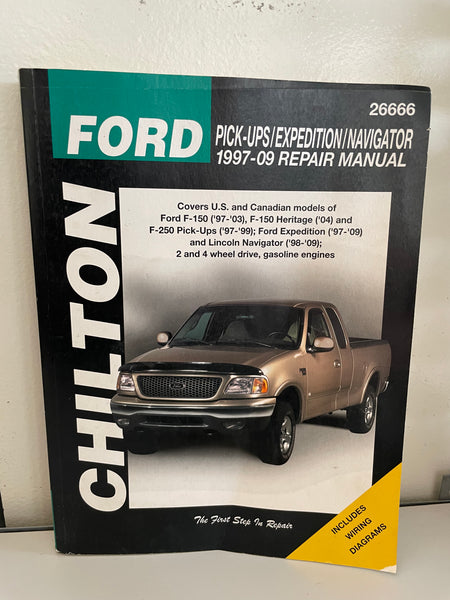 Chilton Auto Repair Manual Ford Pick-Ups Expedition Navigator 1997-2009 26666