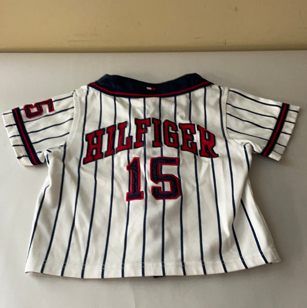 Red White Blue #15 TOMMY HILFIGER MLB 2T Baseball Jersey – Touched By Time  Treasures