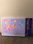 *Purple Butterfly AMERICAN GREETINGS Blank Thank You Note Cards 8 Cards and Envelopes Sealed