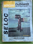 Vintage Seloc Mercury Outboards, 1965-91 Repair Manual #1404 2-40hp, 1&2 cylinders 2 Stroke Models Chilton