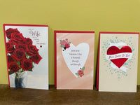 <€€ Mixed Lot of 15 New Valentine Cards Multiple Designs for Anyone Family American Greetings