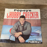 a* Vintage 1962 MUSIC CHUBBY CHECKER “Limbo Rock” “Popeye” 45 RPM Vinyl Record Parkway