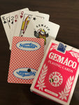 a* GEMACO Casino Pro Playing Cards STATION CASINO Kansas City Armor Finish Red & Blue