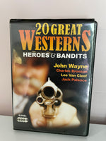 Lot/12 Vintage Westerns Movie DVDs John Wayne 57 TV Series Episodes Hero’s & Bandits