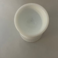 a** Vintage Milk Glass White Pedestal Cup