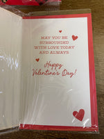 New Valentine Card WITH LOVE ON VALENTINE’S DAY w/ Envelope in Plastic Seal 2022 Voila