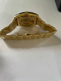 <€€ New Mens AUGUSTE GALAN WATCH Collectible Limited Edition Gold Square Face NIB