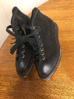 € Vintage Small Black Leather ARCO Ice Skates No Size Measures 9.5”L