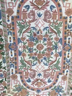 Embroidered TAPESTRY Wall Hanging Rug Fully Lined